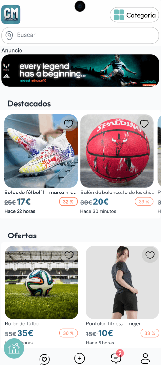Vista previa de la app Camimatch